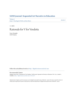 Rationale for V for Vendetta - DigitalCommons@University of