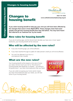 Changes to housing benefit - Solihull Community Housing