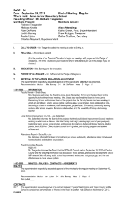 taylor county board of education regular meeting #20