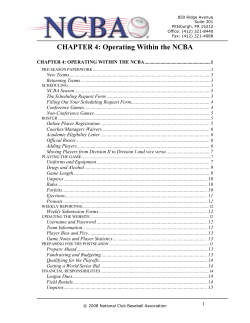 guide &ndash; chapter 4 - National Club Baseball Association