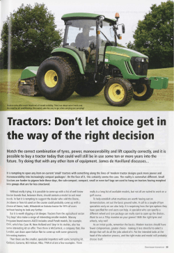 Tractors: Don`t let choice get in the way of the right decision