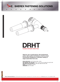 DRHT Manual - Sherex Fastening Solutions