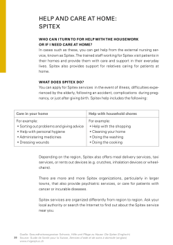 help and care at home: spitex