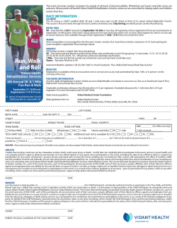 Run, Walk - Vidant Health