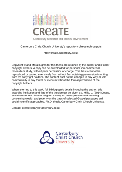 - CReaTE - Canterbury Christ Church University