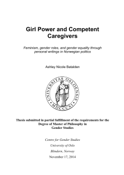 Girl Power and Competent Caregivers - DUO