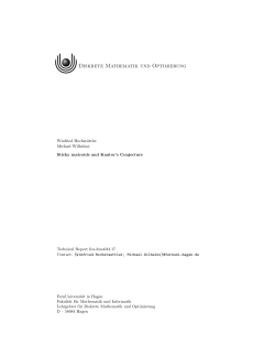 Sticky matroids and Kantor`s Conjecture