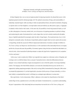 Illegitimate monarchy and legally-sanctioned king-killing