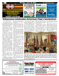 Kittanning Celebrates American Flag`s Symbolism