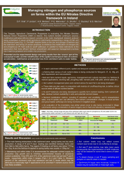 Poster_Managing nitrogen and phosphorus sources on