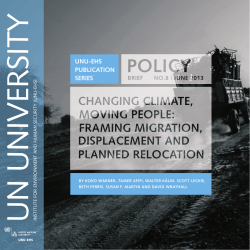 Changing climates, moving people - UNU Collections