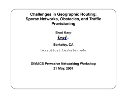 Challenges in Geographic Routing: Sparse Networks, Obstacles