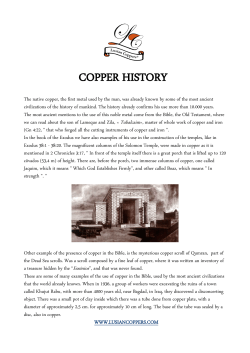 copper history - Lusian Coppers