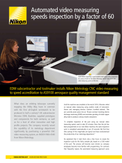 Automated video measuring speeds inspection by a factor of 60