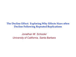The Decline Effect