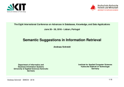 Semantic Suggestions in Information Retrieval