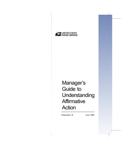 Manager`s Guide to Understanding Affirmative Action