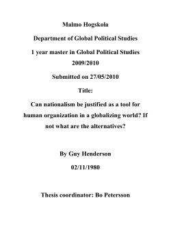 To what extent, if any, can nationalism be justified as a tool for