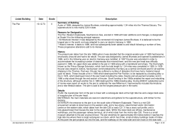 Listed Building Date Grade Description The Pier 19.12.73 II