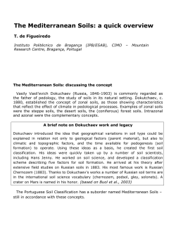 The Mediterranean Soils - Biblioteca Digital do IPB