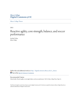 Reactive agility, core strength, balance, and soccer performance