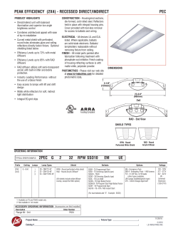 peak efficiency (2x4) - recessed direct/indirect pec