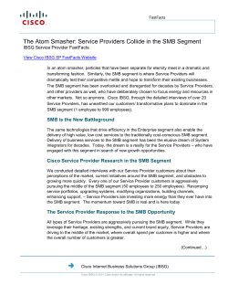 Service Providers Collide in the SMB Segment
