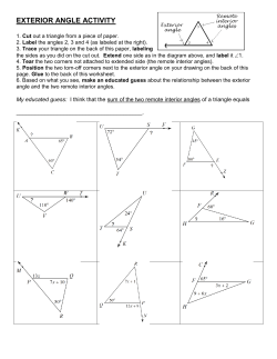 exterior angle activity