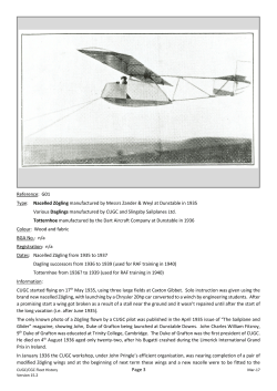 Part 1 &ndash; Pre World War 2 - Cambridge Gliding Centre