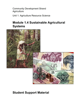 AG 1.4 Sustainable Agriculture Systems Student