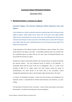 Economic Report Rhineland