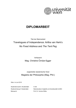 diplomarbeit - E-Theses