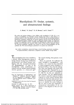 Mucolipidosis IV: ocular, systemic, and ultrastructural findings.