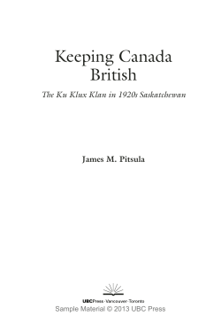 Keeping Canada British
