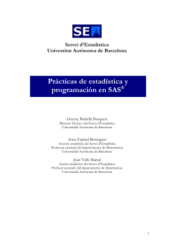 Pr&aacute;cticas de estad&iacute;stica y programaci&oacute;n en SAS&reg;