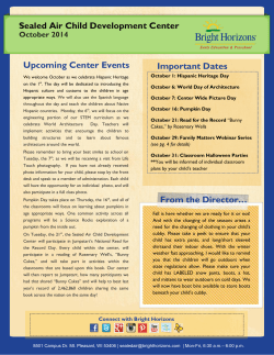 Upcoming Center Events Sealed Air Child
