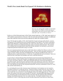 Radiation Doses from Trinity Testing