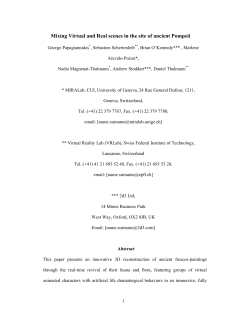 Mixing Virtual and Real scenes in the site of ancient Pompeii