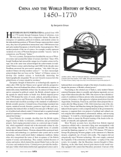 china and the world history of science