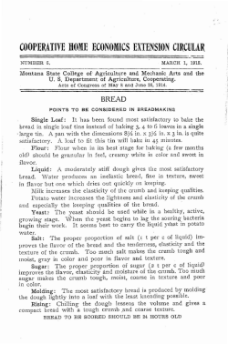COOPERATIVE HOME ECONOMICS EXTENSION CIRCULAR