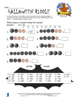 halloween riddle - American Eagle Bank
