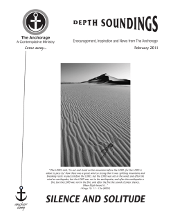 SILENCE aNd SOLITUdE