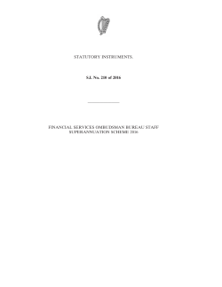 STATUTORY INSTRUMENTS. SI No. 210 of 2016