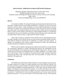 A New Selective Additive 3D Coating Technology