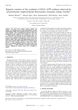 Stepwise rotation of the Q-subunit of EF 0F1