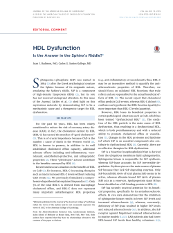 HDL Dysfunction