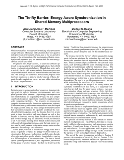 The Thrifty Barrier: Energy-Aware