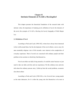 Intrinsic Elements of To Kill a Mockingbird