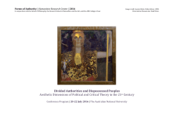 Divided Authorities and Dispossessed Peoples