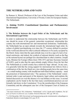 THE NETHERLANDS AND NATO